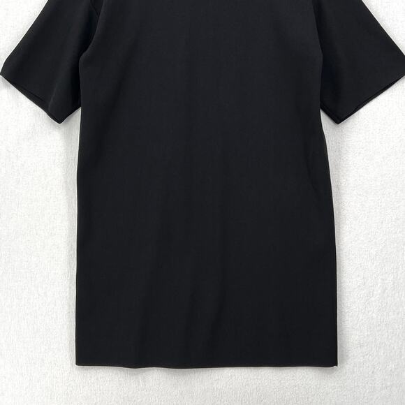 COS Knitted Polo Dress Womens XS Black Short Sleeve Collared Short Mini - Picture 8 of 13